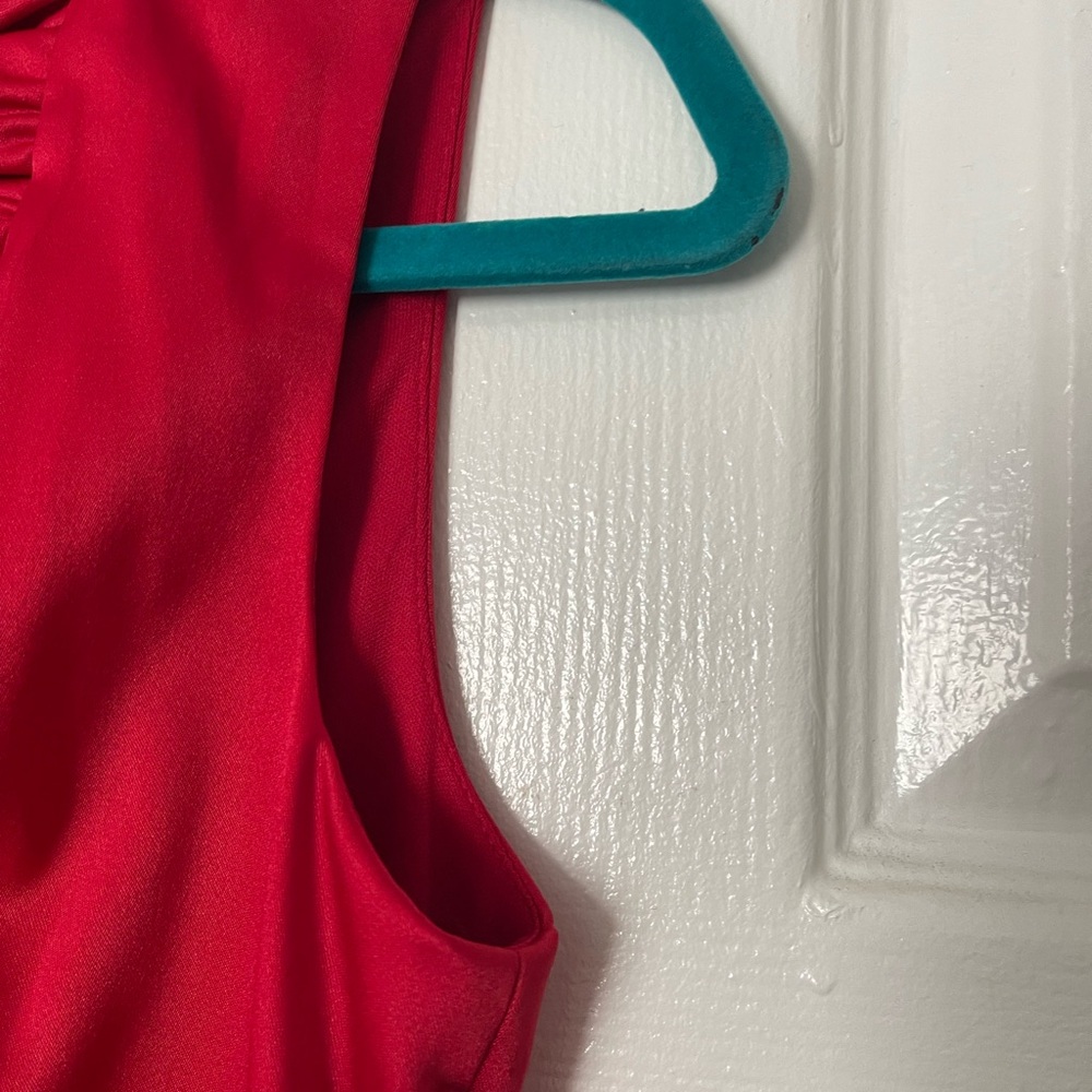 Jessica Howard Vibrant Red Ruffled Mini Dress - Picture 8 of 11